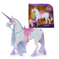 Unicorn Academy , Unicorno Glacier, 2 Accessori da Equitazione, Alto 27,9 cm, Compatibile con la Bambola di Layla, Bambole e Uni