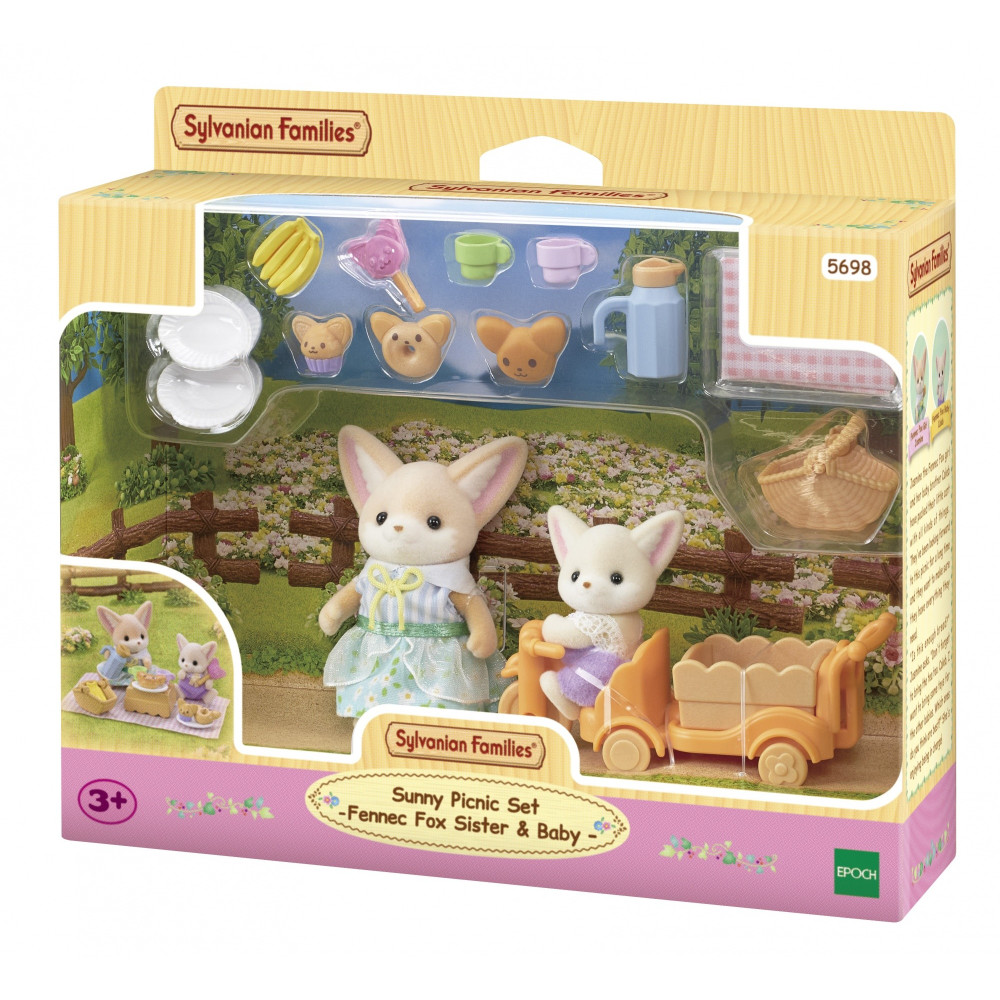 Sylvanian Families Set Picnic al sole – Sorella e Bebè Volpe Fennec