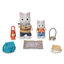 Sylvanian Families Set da esplorazione: Fratello e Bebè Gatto Latte