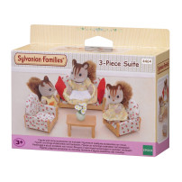 Sylvanian Families Divano, 2 poltrone e tavolino