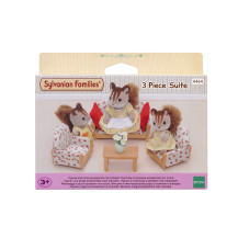 Sylvanian Families Divano, 2 poltrone e tavolino