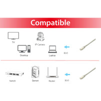 Equip 645607 cavo di rete Grigio 0,5 m Cat6a S/FTP (S-STP) Rotondo