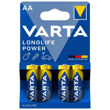 VARTA LONGLIFE POWER - BLISTER 4 BATTERIE STILO AA VARLONGLIFEPOW-AA
