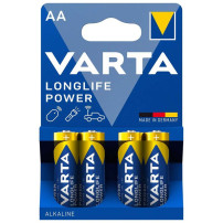 VARTA LONGLIFE POWER - BLISTER 4 BATTERIE STILO AA VARLONGLIFEPOW-AA