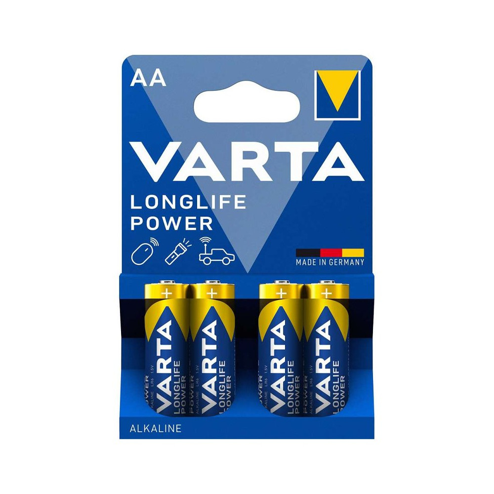 VARTA LONGLIFE POWER - BLISTER 4 BATTERIE STILO AA VARLONGLIFEPOW-AA