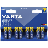 VARTA LONGLIFE POWER - BLISTER 8 BATTERIE STILO AA VARLONGLIFEPOW-AA-8P