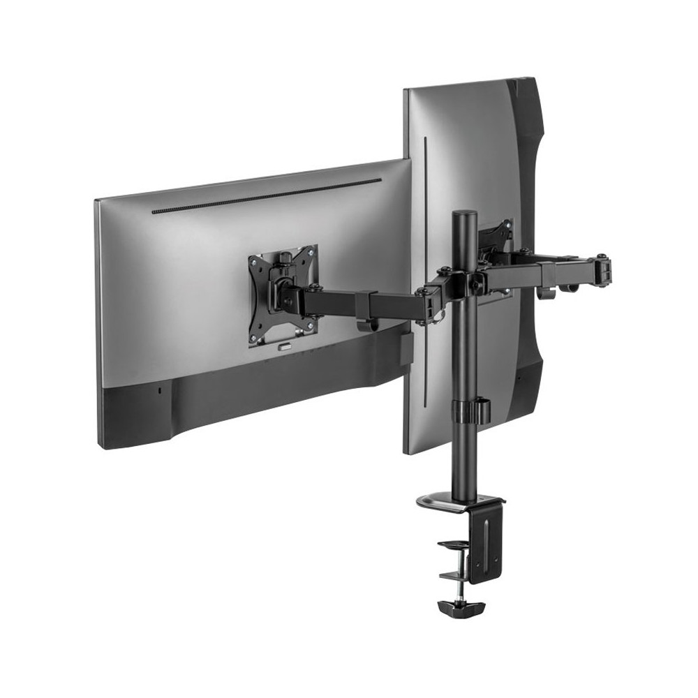 SUPERIOR SUPSPC002 - SUPPORTO UNIVERSALE DA TAVOLO PER DOPPIO MONITOR 17""-32""
