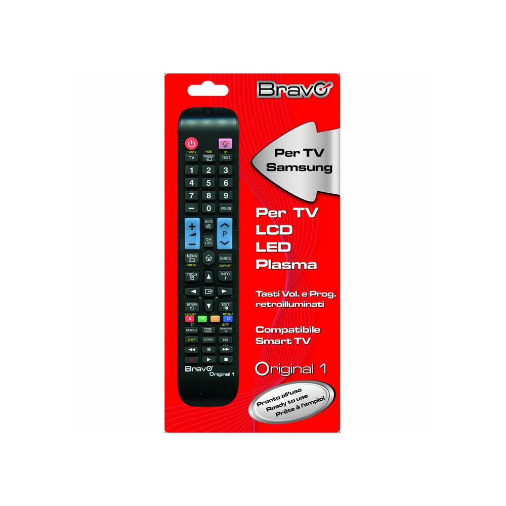 BRAVO ORIGINAL 1 (90202047) - TELECOMANDO COMPATIBILE FEDELMENTE RIPRODOTTO PER TV SAMSUNG BRAORIGINAL1