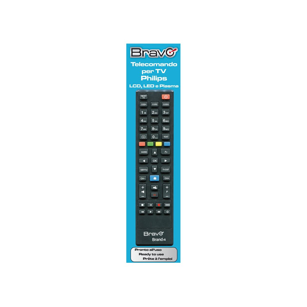 BRAVO BRAND 4 (90202064) - TELECOMANDO COMPATIBILE PER TV PHILIPS BRABRAND4
