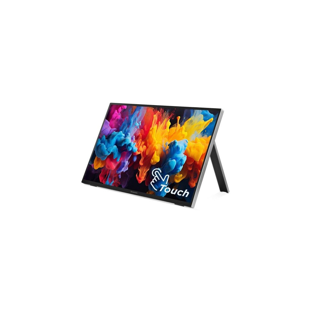 MONITOR PORTATILE ATLANTIS LED 15,6" Touch Wide A05-P156LPT IPS 1920x1080 16ms 300cd/m² 700:1 MM Pivot HDMI 2USB-C Custodia A05-