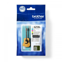 ORIGINAL Brother Multipack nero / ciano / magenta / giallo LC-421XL LC421XLVAL ~2000 Seiten