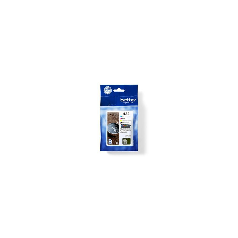 ORIGINAL Brother Multipack nero / ciano / magenta / giallo LC-422 LC422VAL ~2200 Seiten