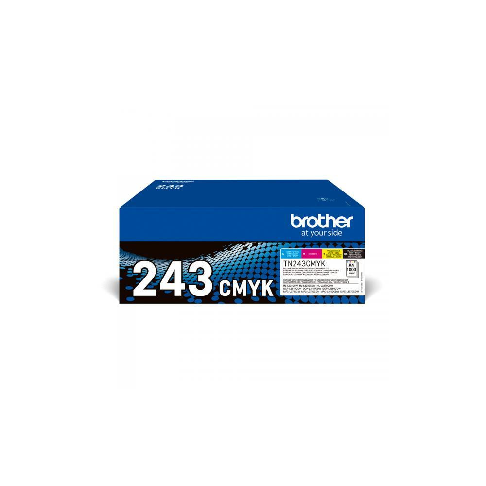 ORIGINAL Brother Multipack nero / ciano / magenta / giallo TN-243CMYK ~4000 Seiten