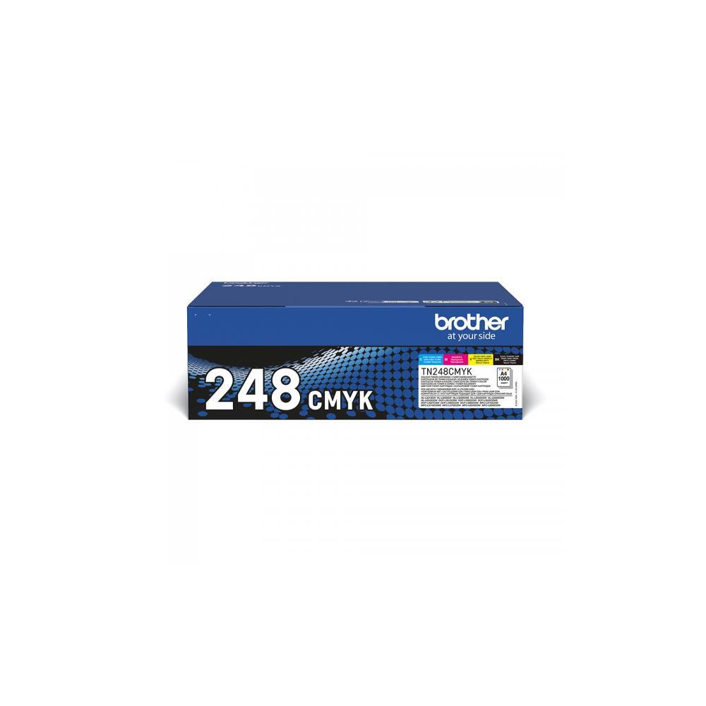 ORIGINAL Brother Multipack nero / ciano / magenta / giallo TN-248CMYK CI75170 ~4000 Seiten