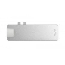 DOCKING TYPE C 8P COMPACT  SILVER 2 USB-2USB-C-GYGABIT-HDMI-MINIDP SL