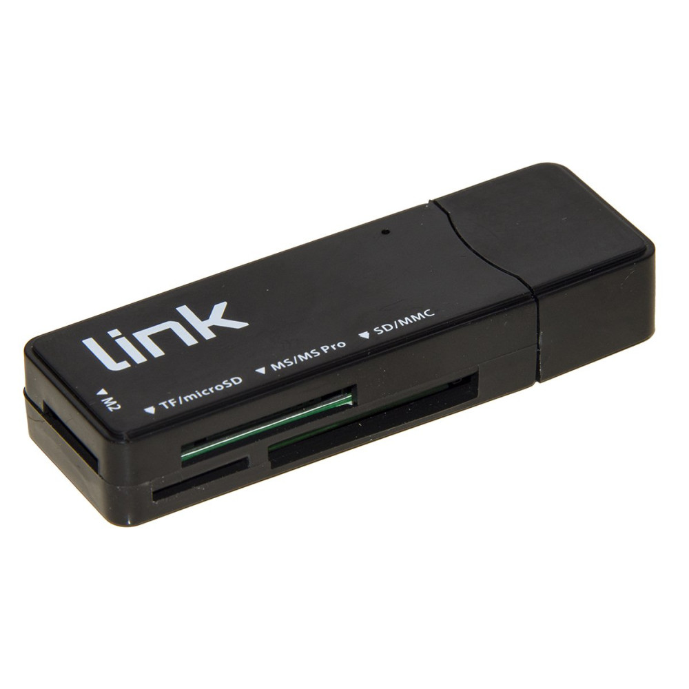 MINI LETTORE SCHEDE USB 3.0 BK MICRODSD/SD/MMC/MS/MSPRO/MSDUAL
