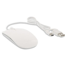 MOUSE USB-C/USB-A LMP WHITE ITALIA
