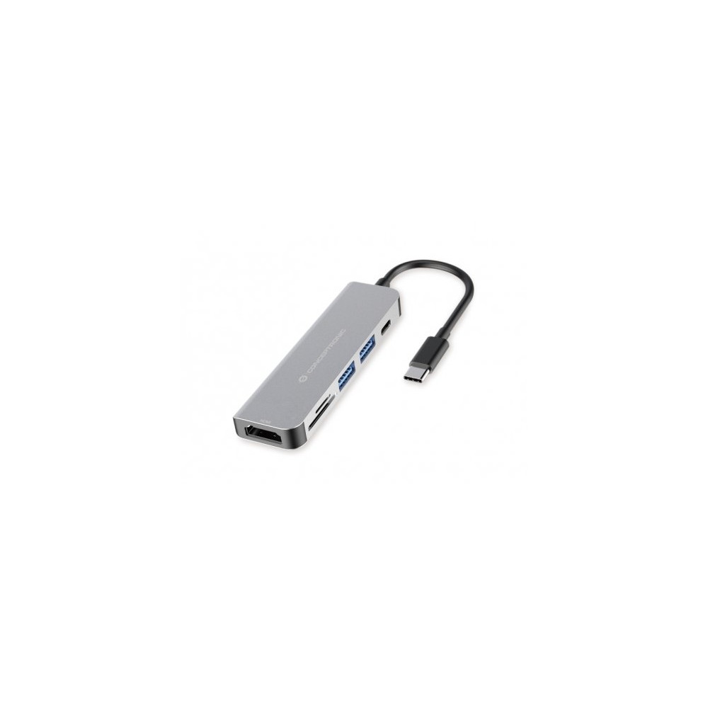 DOCKING STATION TYPE C 6IN1 1*HDMI/2*USB 3.0/1*USB C PD/1*SD