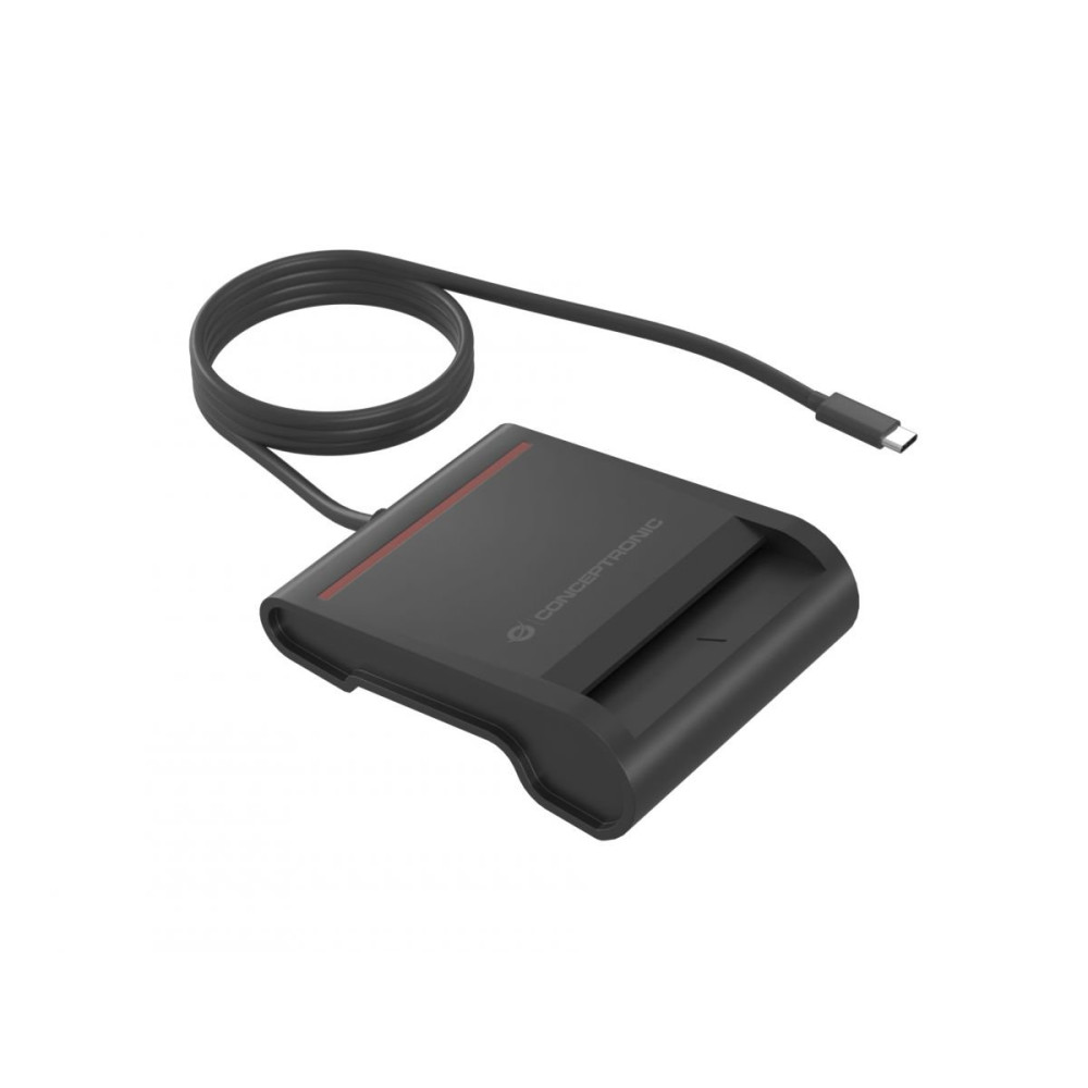 LETTORE SMART CARD USB C 2.0 BK SMART ID PLUG&PLAY CAVO 0,9MT