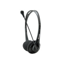 CUFFIA C/MICROFONO 3,5MM BK CONTR.VOLUME CAVO 1,8MT