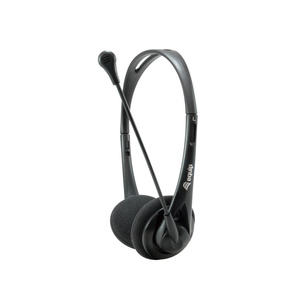 CUFFIA C/MICROFONO 3,5MM BK CONTR.VOLUME CAVO 1,8MT