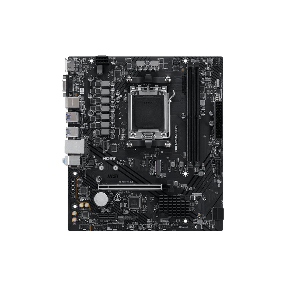 MB MSI PRO A620M-B EVO AM5 2D5 2S3 1M.2 2PCIE HD/D-SUB MATX