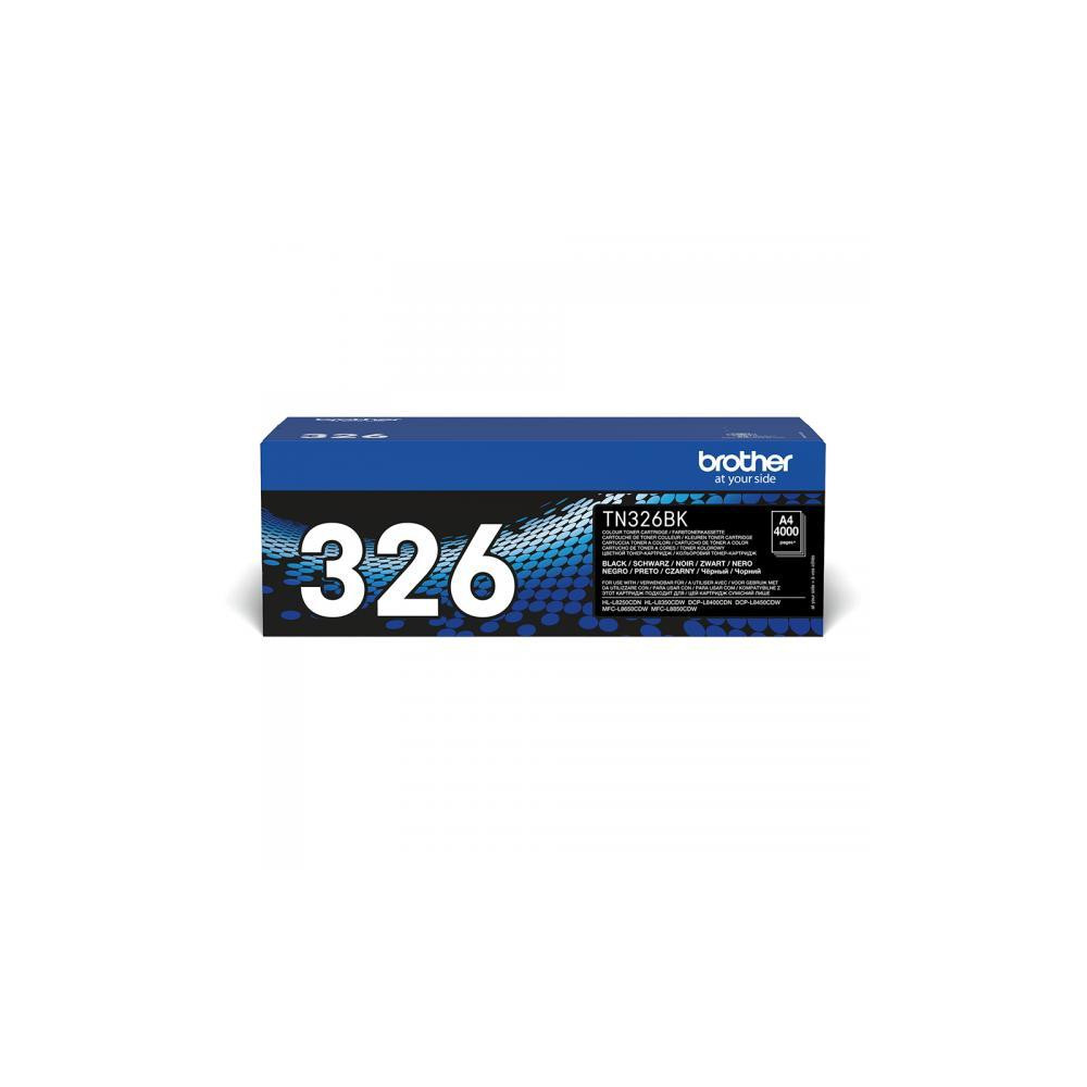ORIGINAL Brother toner nero TN-326BK 326 ~4000 Seiten