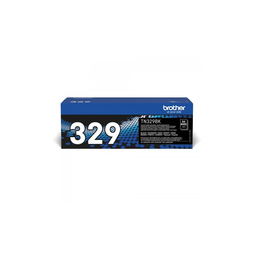 ORIGINAL Brother toner nero TN-329BK 329 ~6000 Seiten