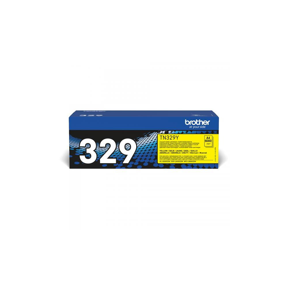 ORIGINAL Brother toner giallo TN-329Y 329 ~6000 Seiten