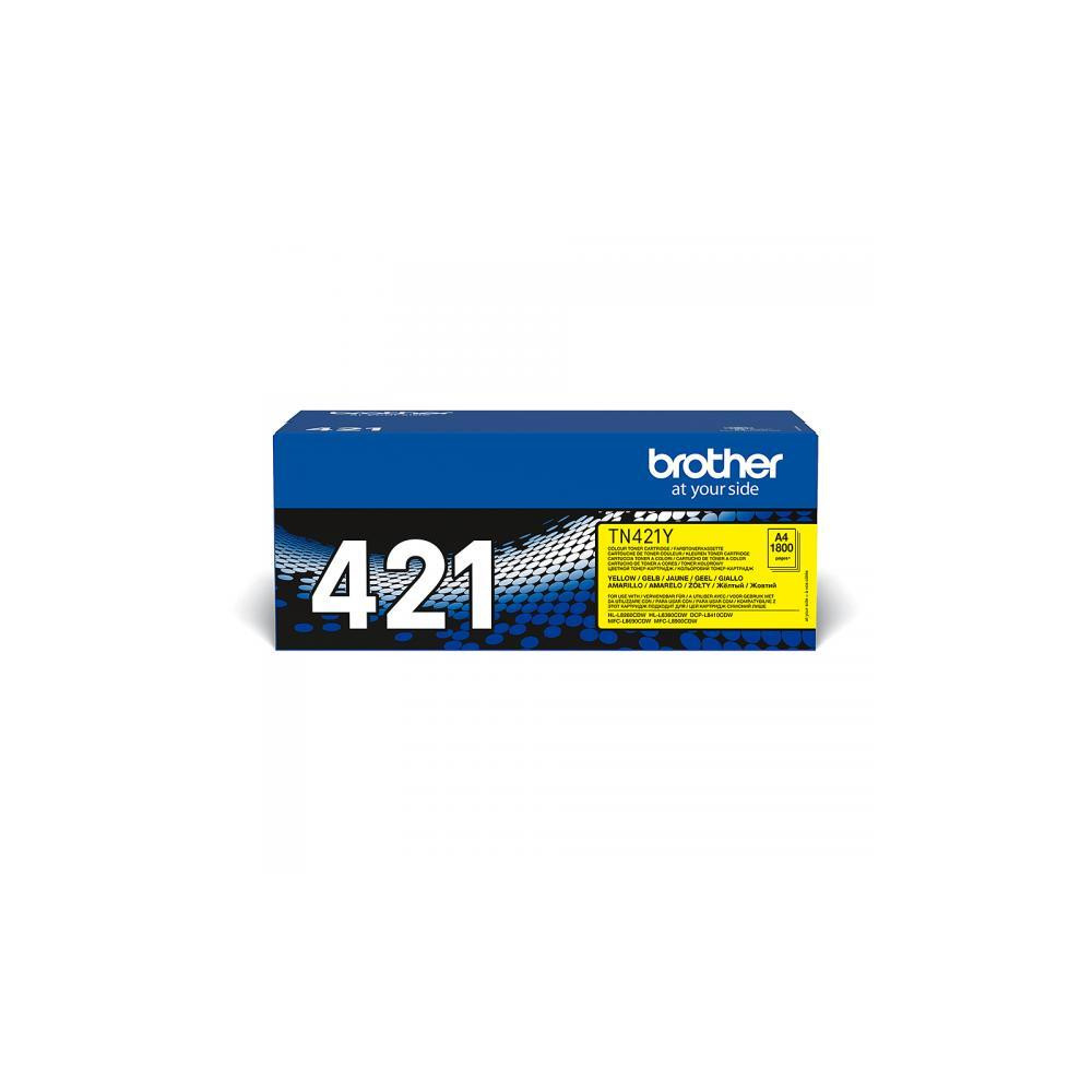 ORIGINAL Brother toner giallo TN-421Y 421 ~1800 Seiten