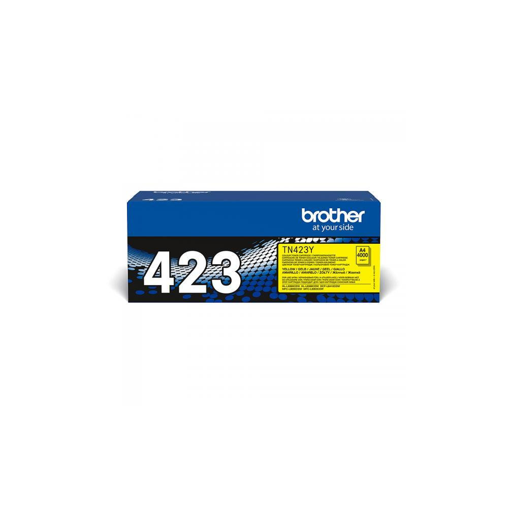 ORIGINAL Brother toner giallo TN-423Y 423 ~4000 Seiten