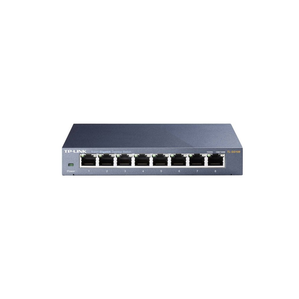 TP-LINK TL-SG108 - SWITCH 8 PTE GIGABYTE - CASE METALLICO TPLTLSG108