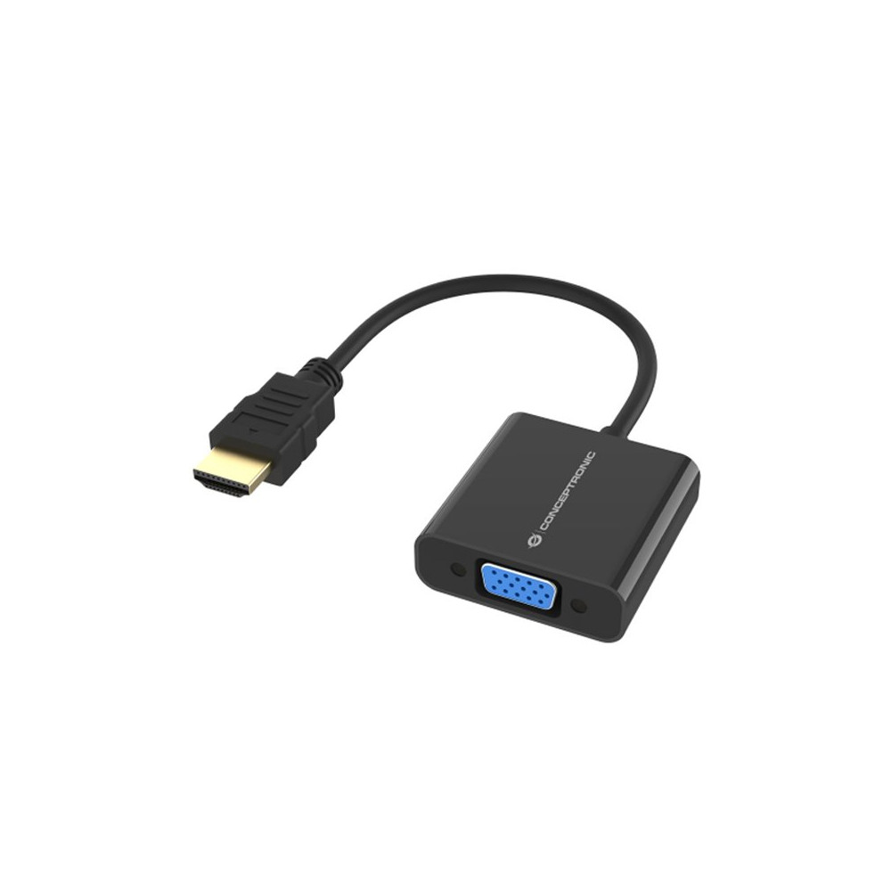 CONCEPTRONIC ABBY20B - ADATTATORE HDMI (M) / VGA (F) - RISOLUZIONE FINO A 1080P 60HZ CONABBY20B