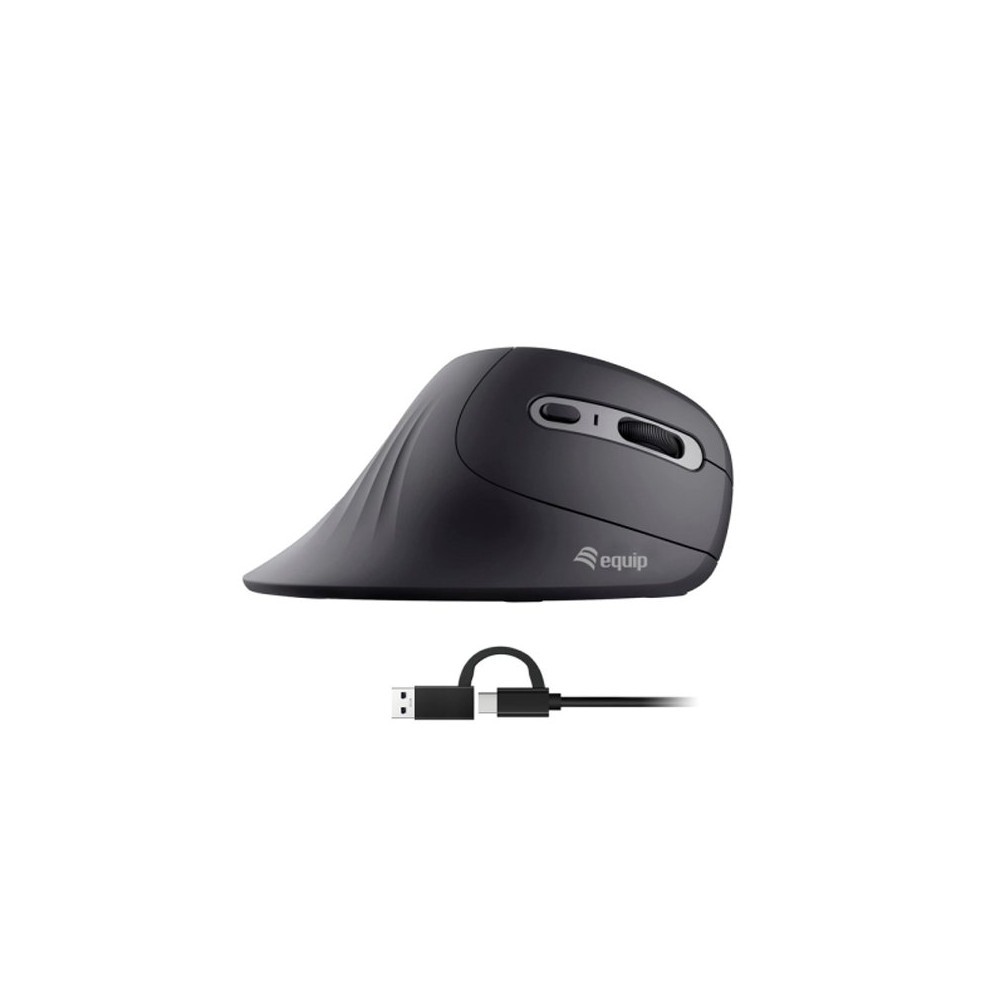 EQUIP 245119 - MOUSE ERGONOMICO WIRED USB - 6 PULSANTI - DPI SWITCH (1200/2400/4800/7200) EQU245119