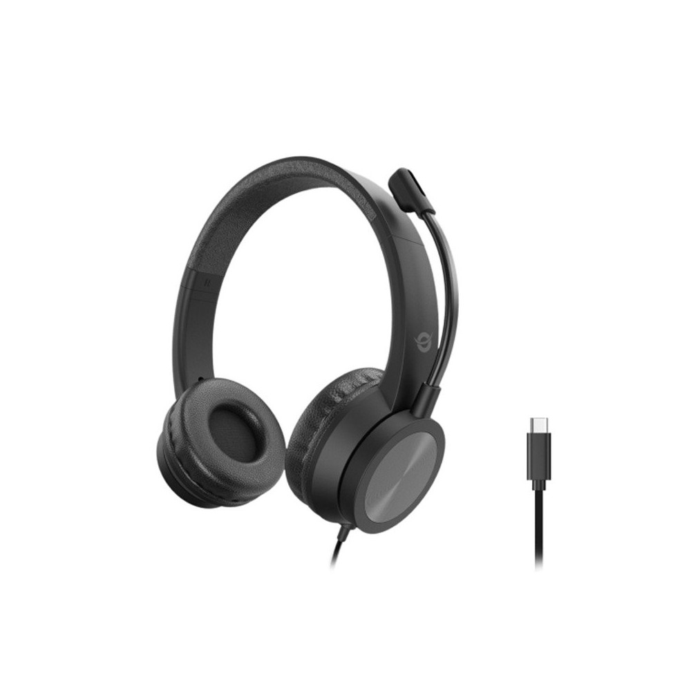 CONCEPTRONIC POLONA05BC - CUFFIE OVEREAR - MICROFONO NOISE CANC. - CONTROLLO VOLUME - USB-C CONPOLONA05BC