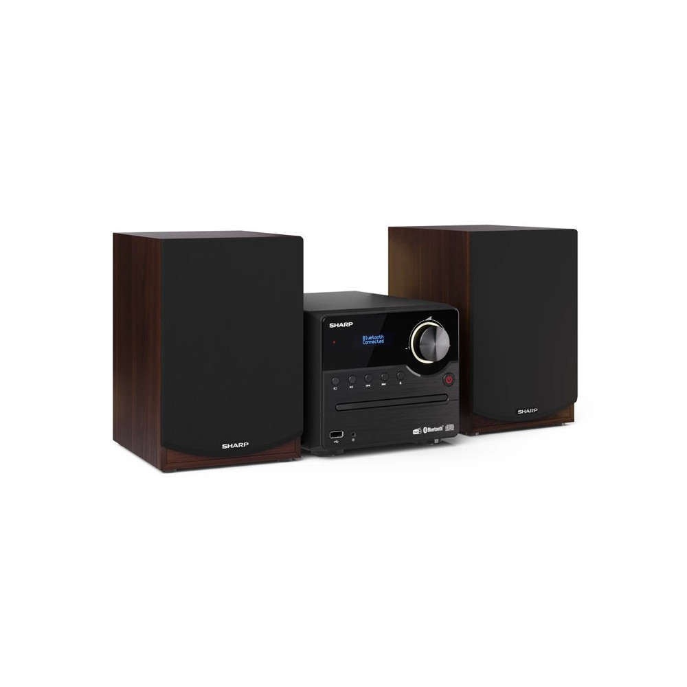SHARP XL-B517D(BR) - MICRO HIFI - 45W - USB PLAYER - DAB+ - BLUETOOTH - BROWN SHAXLB517DBR