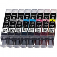 ORIGINAL Canon Multipack nero / ciano / magenta / giallo / Grigio / ciano (chiaro) / magenta (chiaro) / grigio (chiaro) CLI-42 6