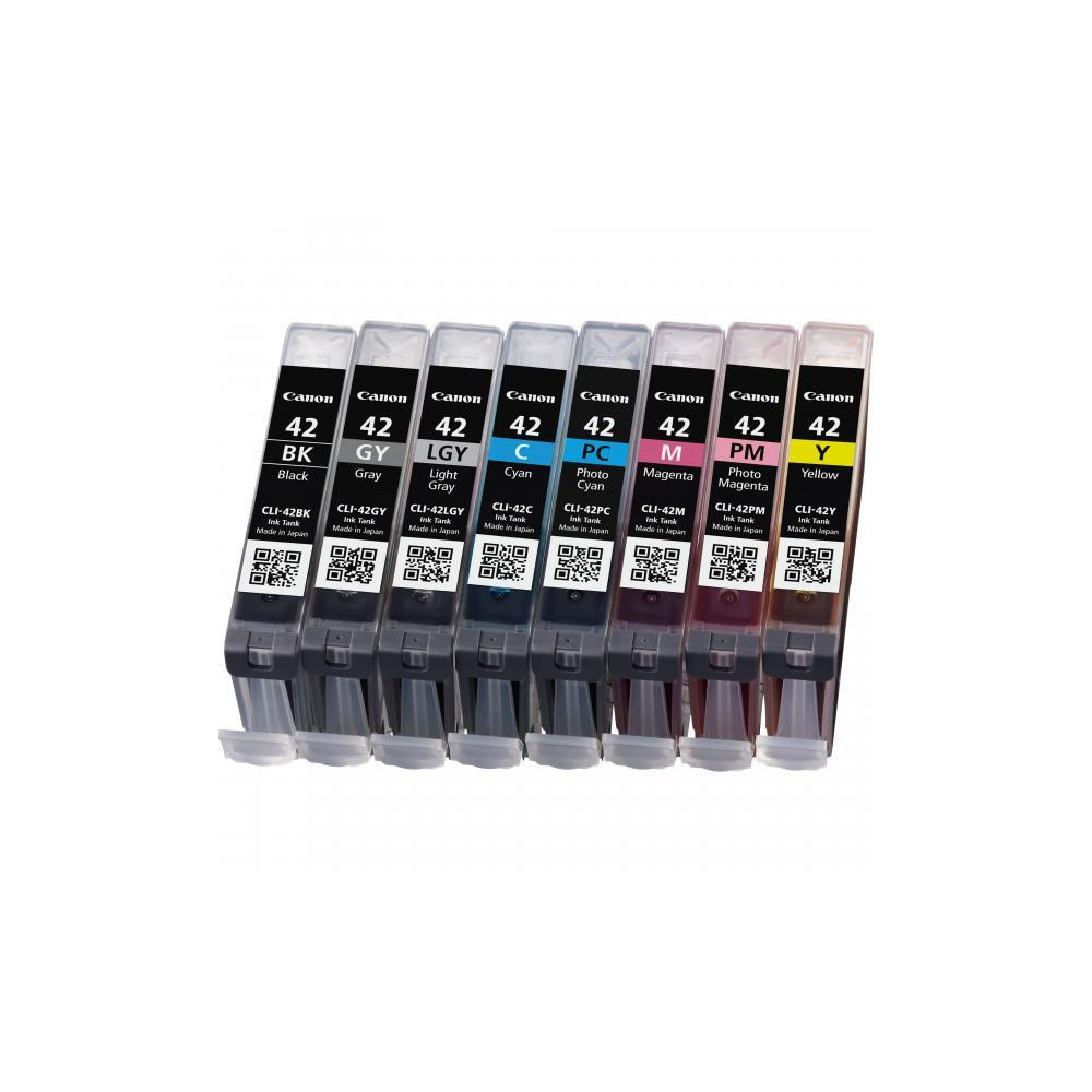 ORIGINAL Canon Multipack nero / ciano / magenta / giallo / Grigio / ciano (chiaro) / magenta (chiaro) / grigio (chiaro) CLI-42 6