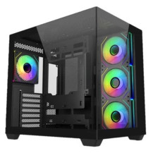 CASE MIDITOWER NO PSU ELITE 681BK VETRO FR SX - ATX MATX MITX - NERO