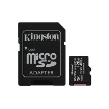 SD MICRO 128GB CL10 UHS-I CON ADATT 100MB/S LET.85MB/S SCRIT.KINGSTON