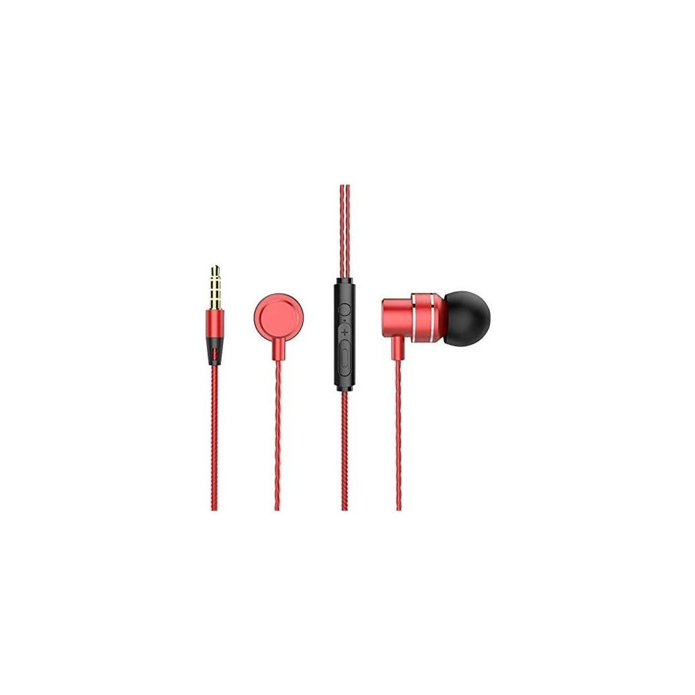 AURICOLARI CON MICROFONO LENOVO METAL EARBUDS RED