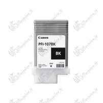 ORIGINAL Canon Cartuccia d'inchiostro nero PFI-107bk 6705B001 130ml
