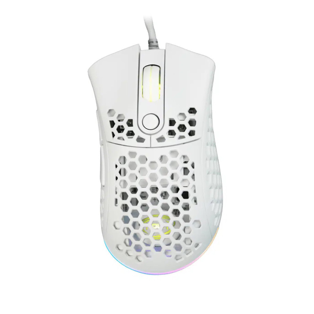 MOUSE USB GAMING MYST M80 WHITE 5 TASTI 10000DPI ILLUMINAZ RAINBOW