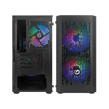 CASE MINI TOWER NO PSU BLITZ R24 3USB3 0,5MM SPCC 3FAN RAINBOW BLACK