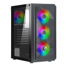 CASE MID-TOWER NO PSU RODAN R602 2USB3 0,5MM SPCC BLACK 4*FAN ARGB