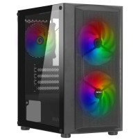 CASE MINI-TOWER NO PSU BLITZ R26 2USB3 0,5MM SPCC BLACK 1*FAN RAINBO