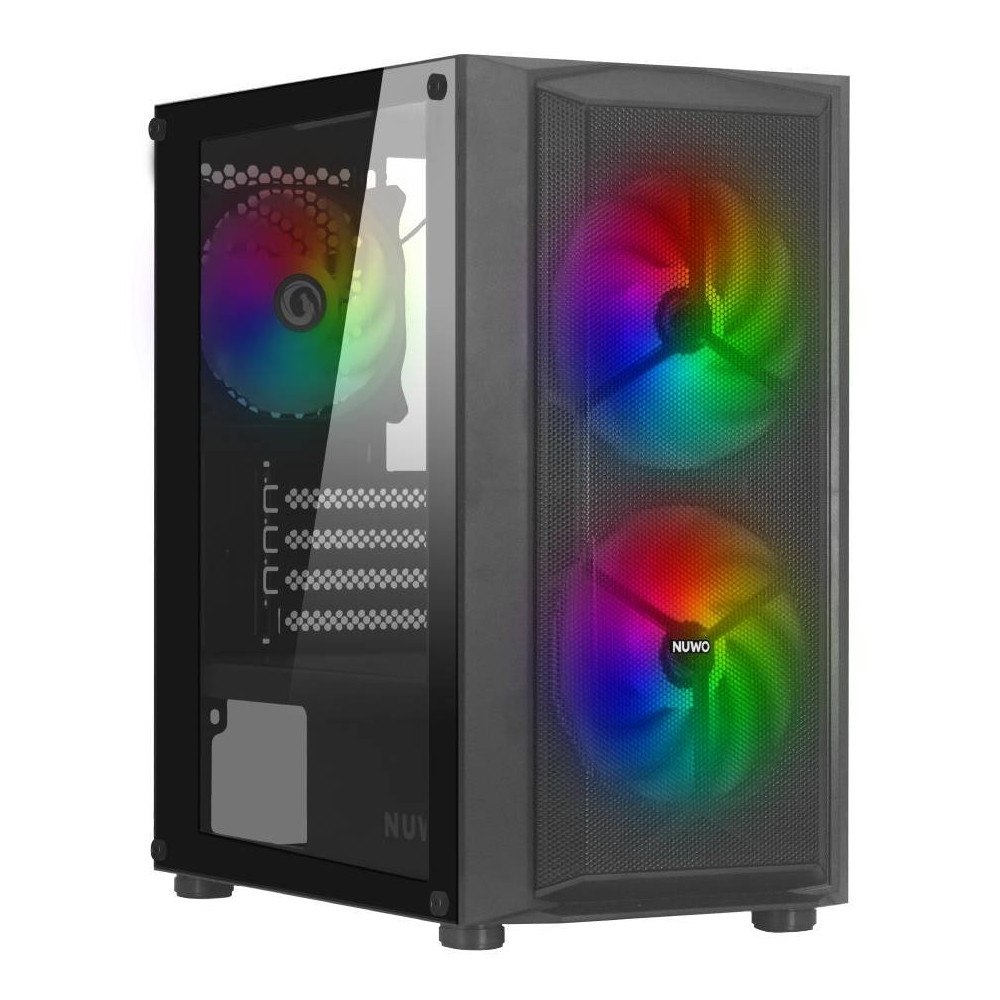 CASE MINI-TOWER NO PSU BLITZ R26 2USB3 0,5MM SPCC BLACK 1*FAN RAINBO