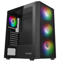 CASE MID-TOWER NO PSU RODAN R603 3USB3 0,5MM SPCC 4FAN RAINBOW BLACK