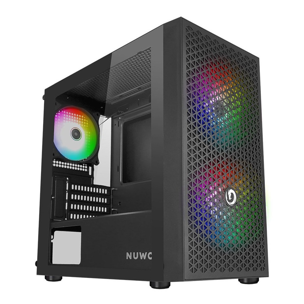 CASE MINI TOWER NO PSU BLITZ R27 3USB 0,5MM SPCC 3FAN ARGB GLOSSY BK