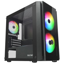 CASE MINI TOWER NO PSU BLITZ R28 3USB 0,5MM SPCC 3FAN ARGB MESH BK
